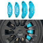 19"-22" Tesla Model X/S Brake Caliper Covers – Aluminum Alloy for 2018-2025 Models Tiffany Blue