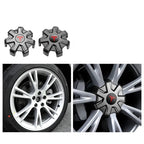 Tesla Model Y Center Caps for 19-inch Wheels - ABS & Aluminum Alloy Hub Cover Kit with Integrated Lug Nut Covers