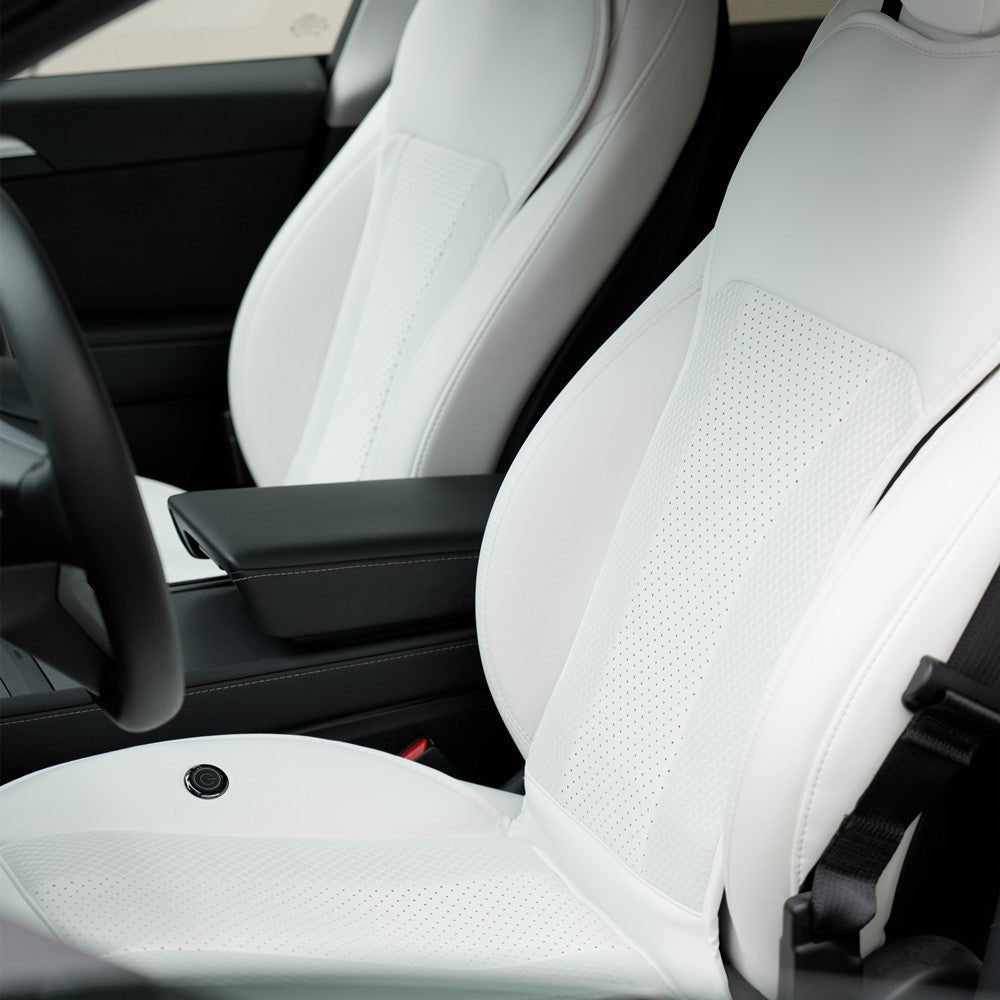 TITA Seat Ventilation Seat Covers for Tesla Model 3/Y White 2 pcs