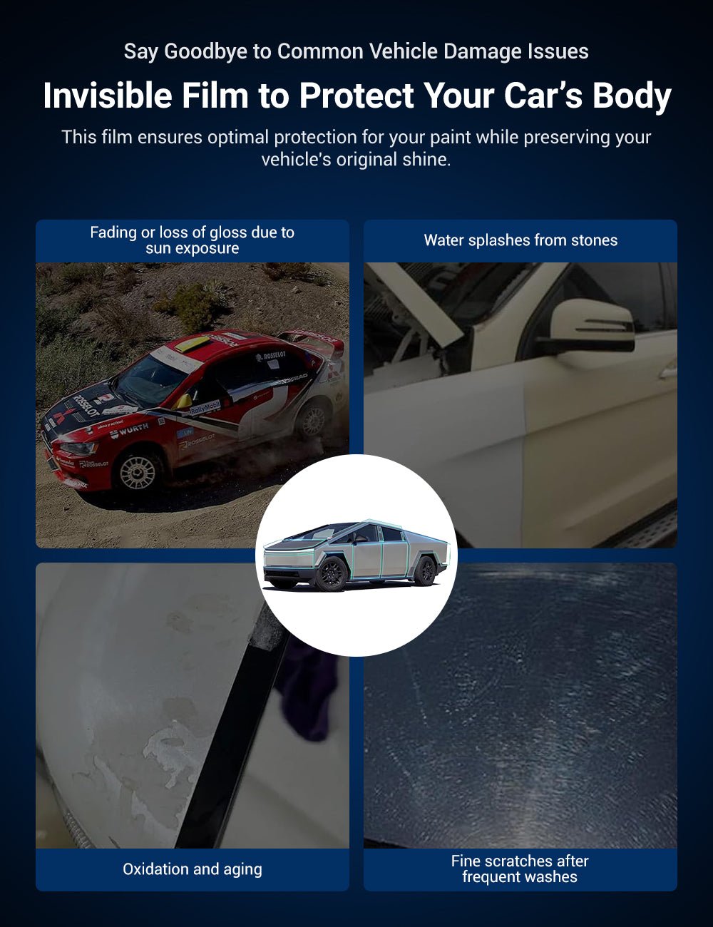 TPU Full Car Paint Protection Film for Tesla Cybertruck