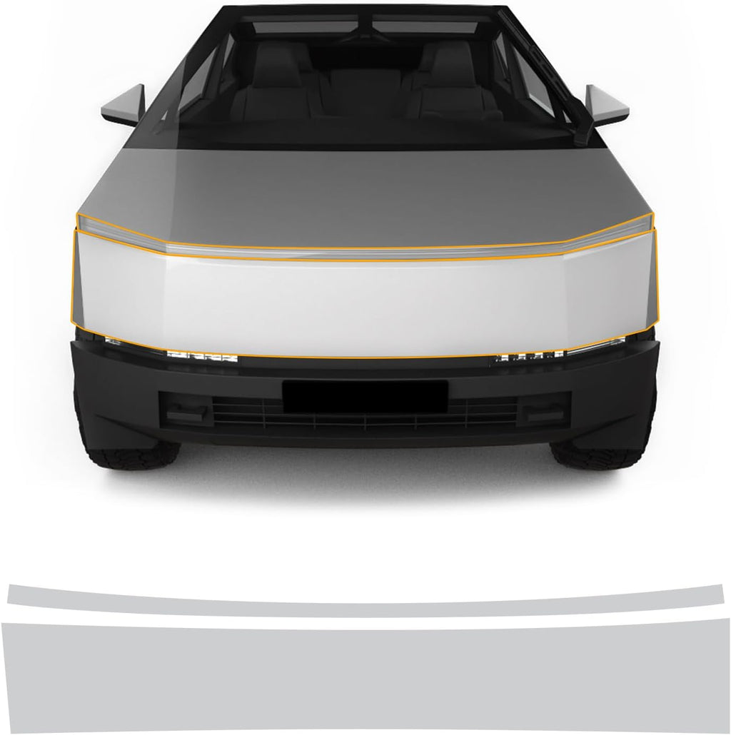 TPU Full Car Paint Protection Film for Tesla Cybertruck Front bars + Headlights