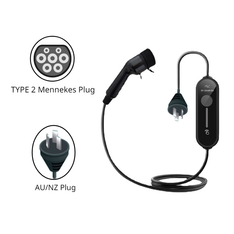 TYPE 2 Mennekes Level 1 Electric Vehicle (EV) Charger AU NZ Plug