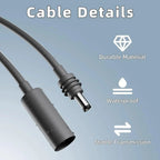 Waterproof DC Extension Cable (Female to Male) for Starlink Mini
