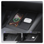 Wireless Charger Silicone Pad & Headphone Anti-Slip Mat Combo for Model Y Juniper 2025+