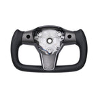 Perforated Leather Yoke Steering Wheel for Tesla Model 3 / Y